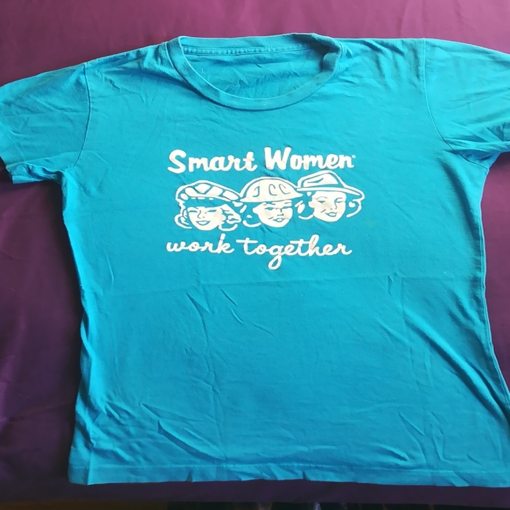 "smart women work together" vintage t shirt